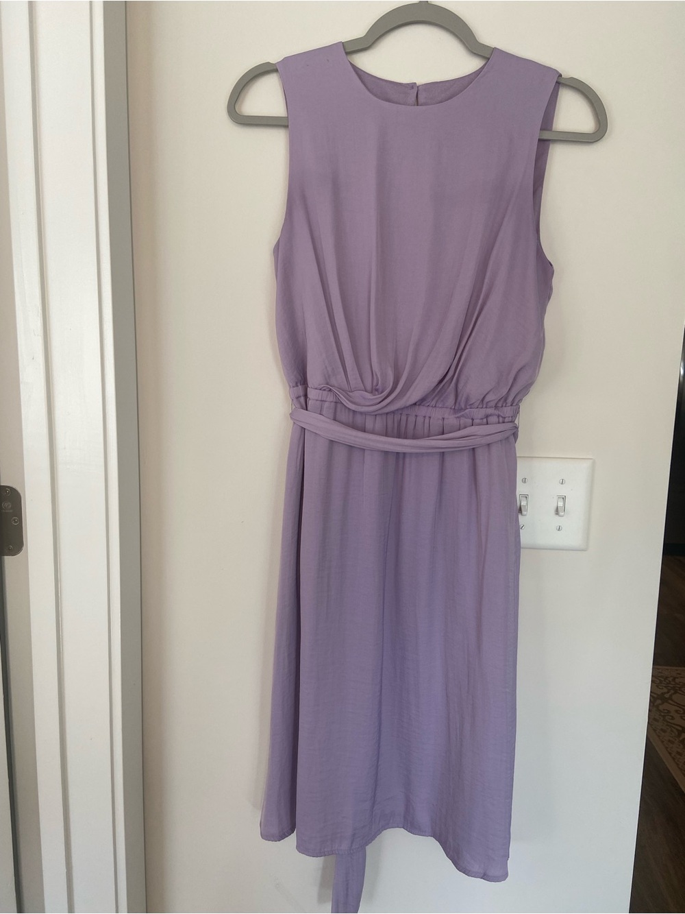 Mossimo Supply Co. Sleeveless Lilac Knot-Waist Dress